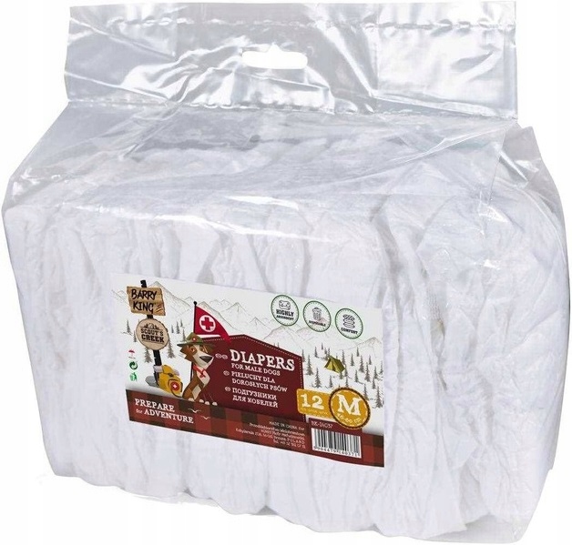 

Barry King Pieluchy Pampersy psa samców M 46-60cm