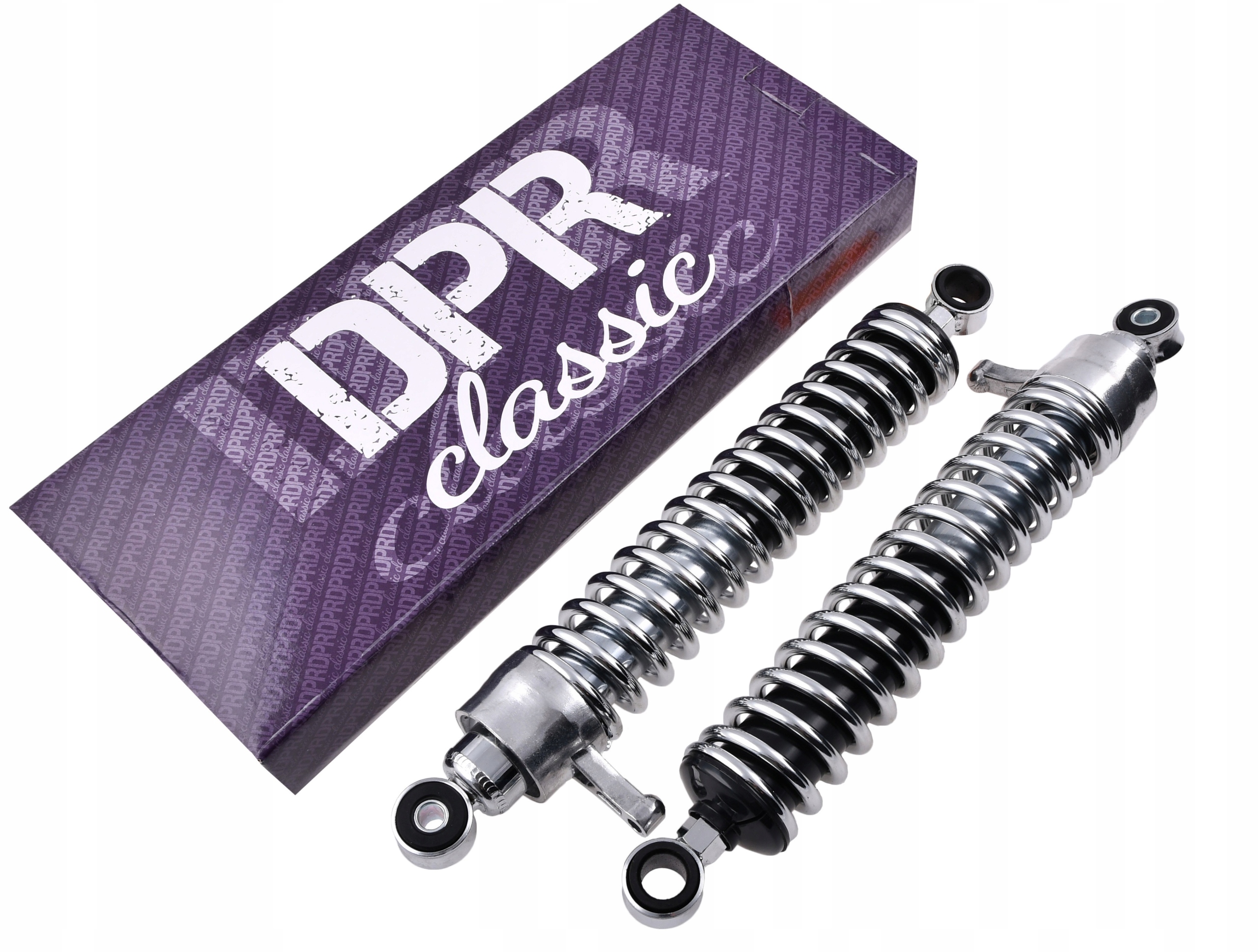 AMORTYZATORY MZ ETZ / TS CHROM 360MM 2 STOPNIE REGUL