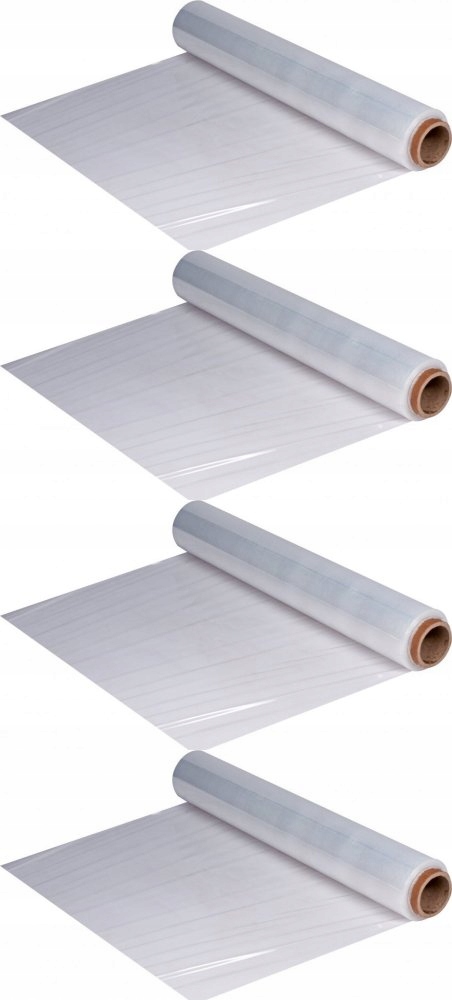 Folia stretch 0.5-155m 1.5kg strecz biała x4
