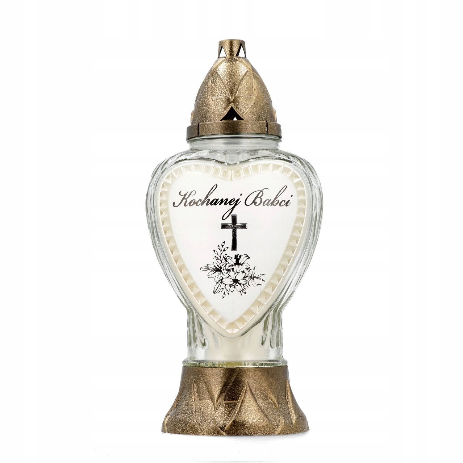 Znicz serce Kochanej Babci 30cm