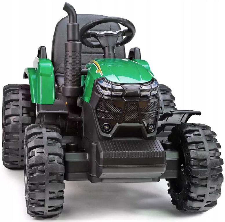 Traktor Na Akumulator 24V Skóra Miękkie Koła Eva Pilot 24V 400WAT 2x200W