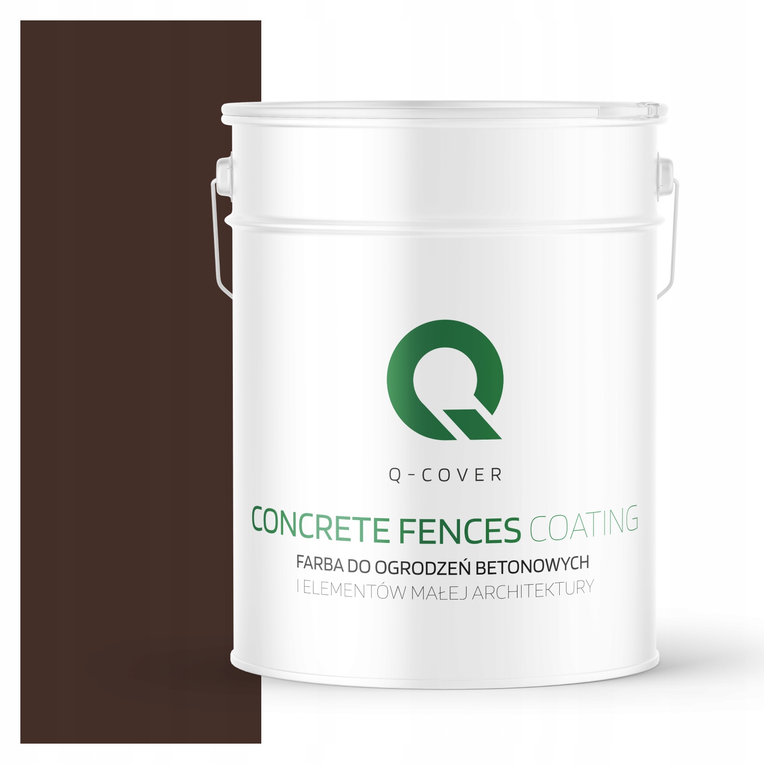 Farba Do Malowania Ogrodzeń Betonowych Kolor Czekoladowy Brąz Ral 8017 10L