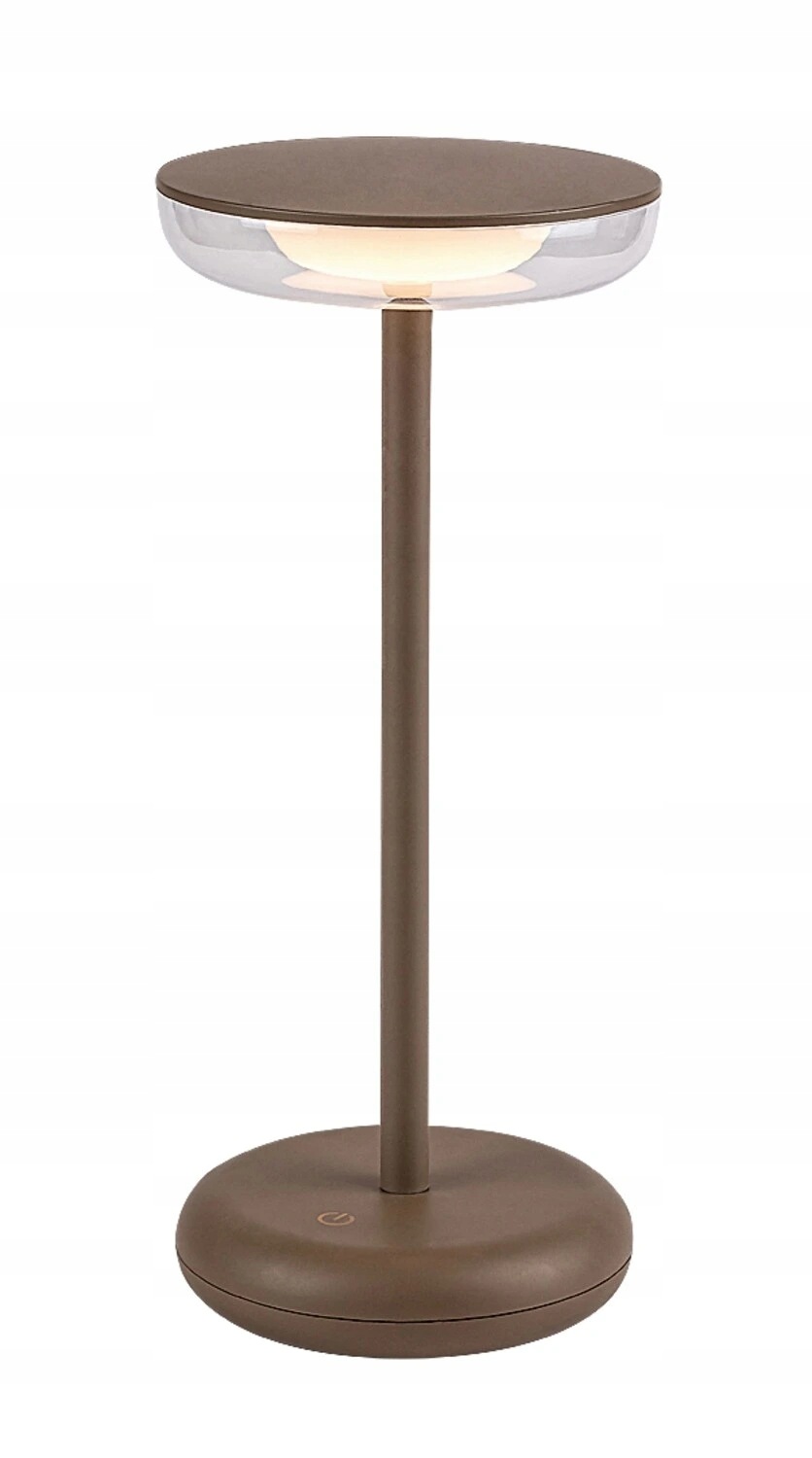 Konin Led stmívatelná nabíjecí venkovní lampička 6W/5V IP44 1800 mAh hnědá