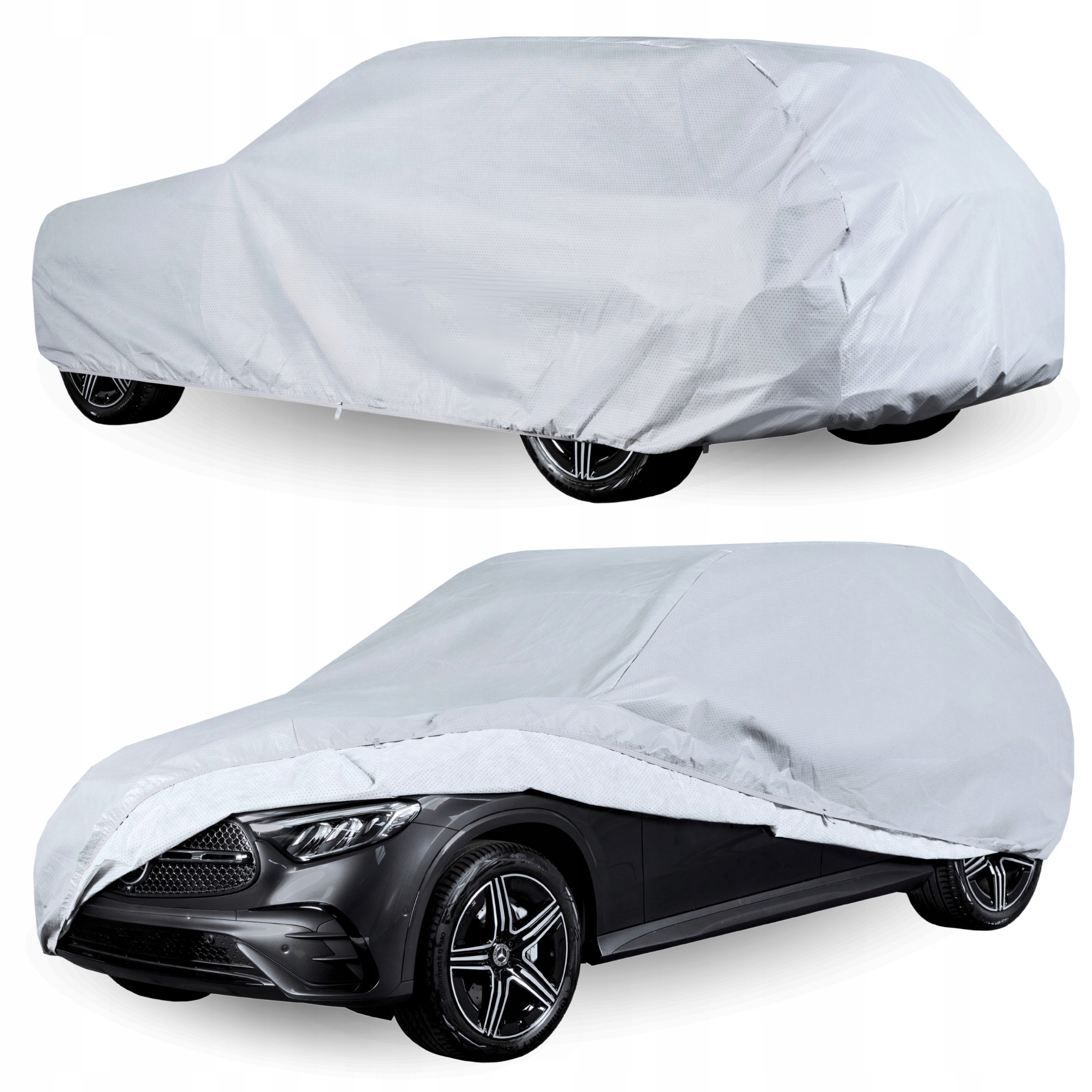 Potah na auto Suv Minivan M1 405-430 Krycí Plachta Exclusive Měkké pásy