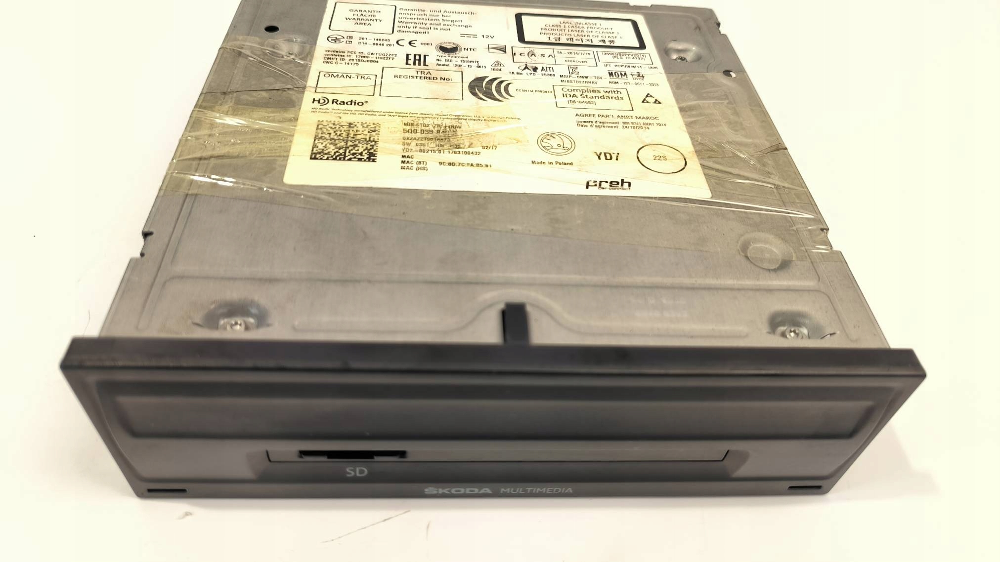 player navigation devices 5Q0035840B SKODA OCTAVIA III