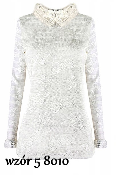 Cudowna stylowa BLUZKA modne wzory Fason dopasowany