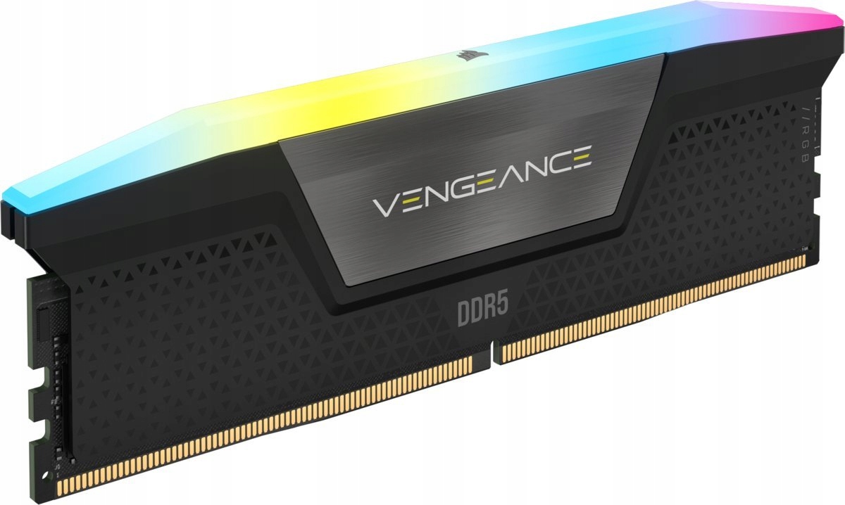 CORSAIR DDR5, 5600MT/s 48GB 2x24GB DIMM, 40-40-40-77, XMP 3.0, VENGEANCE RGB DDR5 Black Heatspreader, RGB LED, 1.25V — 4