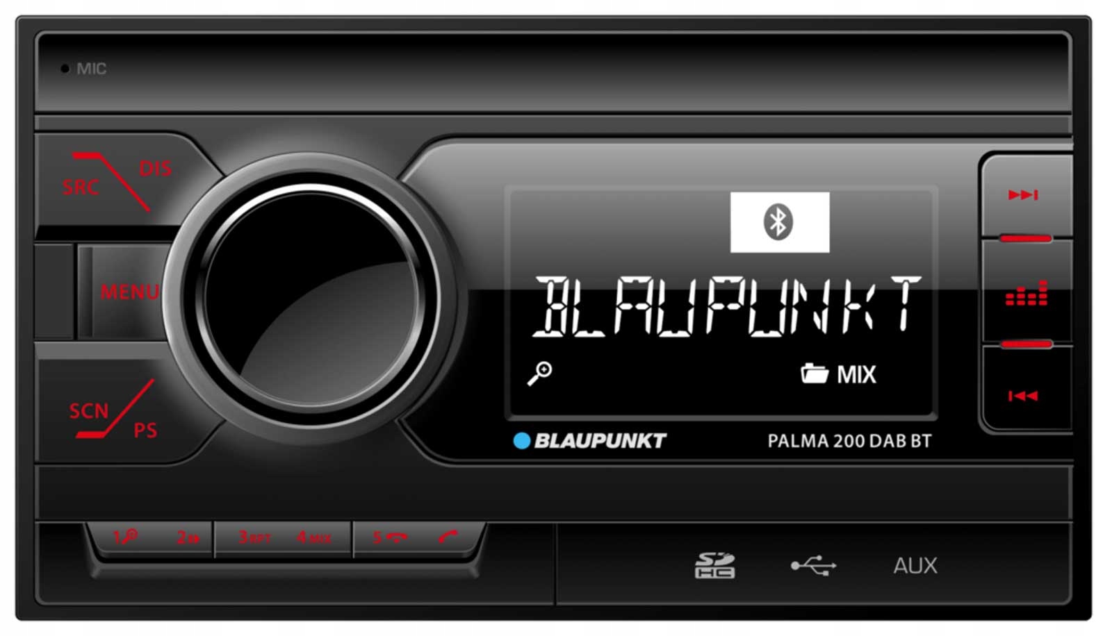 Blaupunkt Palma 190 Bt 2DIN autorádio Bluetooth MP3 Usb Aux