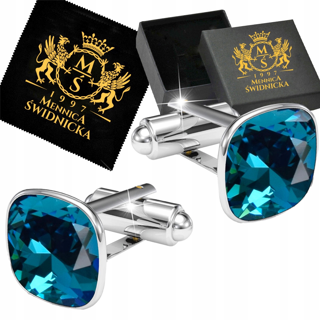 Manžetové knoflíčky Košile Pánské Stříbrné Ocel Ušlechtilá 316L na Svatba