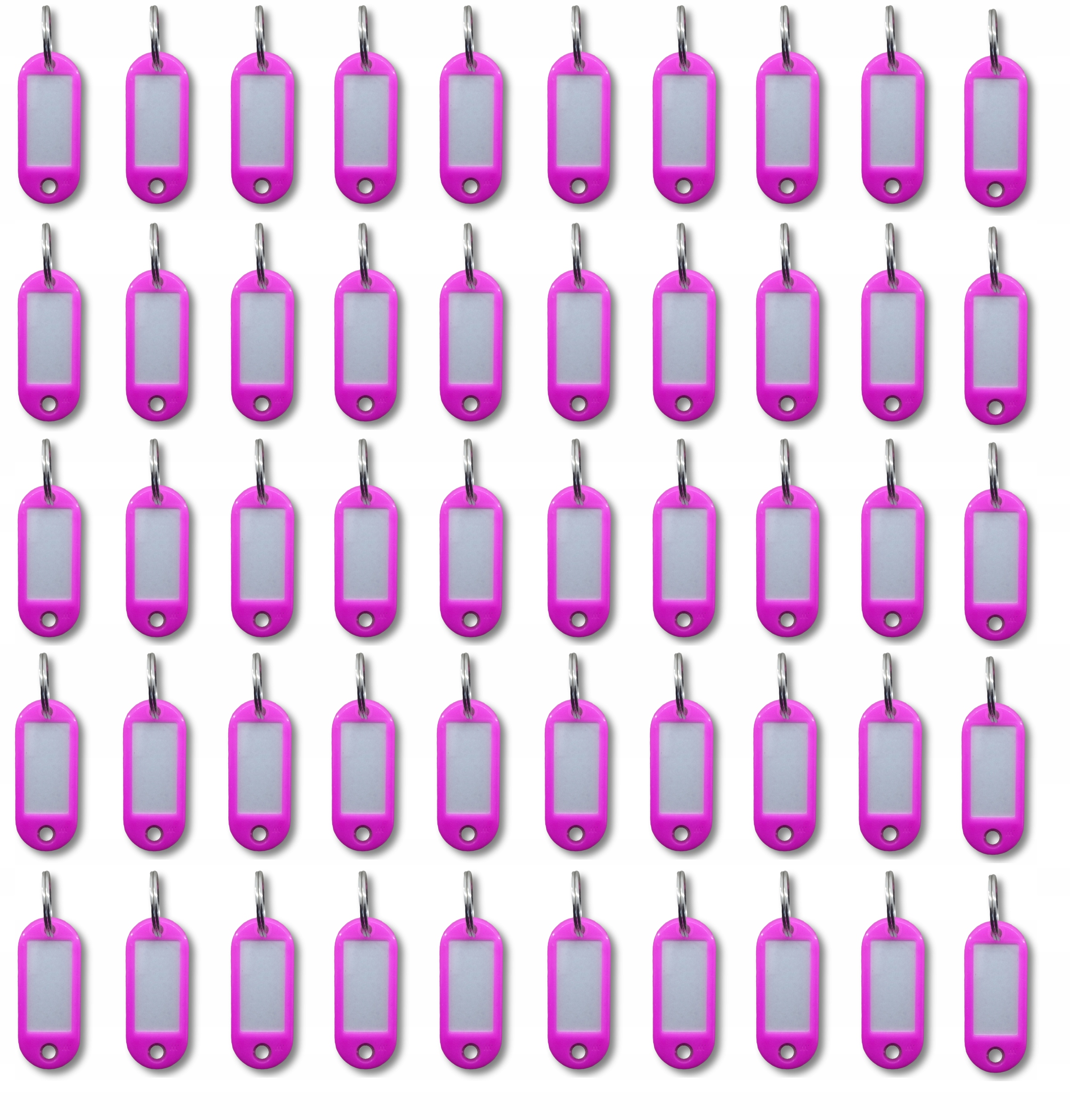 

Brelok identyfikator do kluczy 50 sztuk Różówy