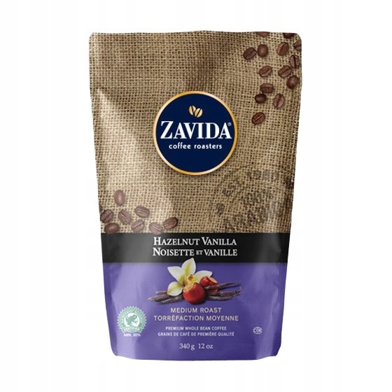Levně Zavida Hazelnut Vanilla 340 g – káva s příchutí zrnkové kávy