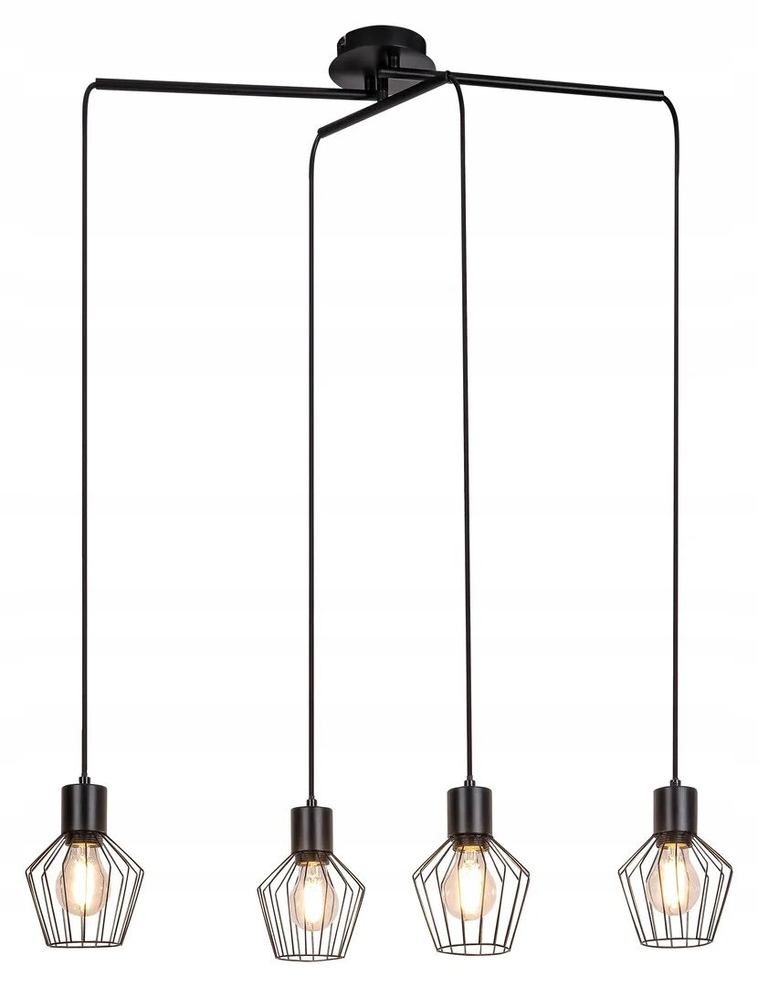 Závěsné svítidlo E27 4x40W, černé, 3540 Belano Rabalux