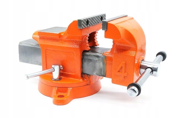 Zámečnický svěrák zoubkovaný 100 mm kovadlinková základna otočná o 360° Forward