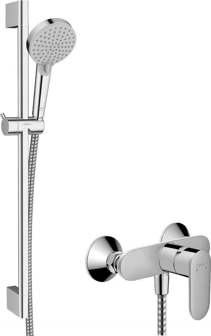Hansgrohe Vernis Blend drążek 65 cm Crometta i bateria prysznicowa Chrom