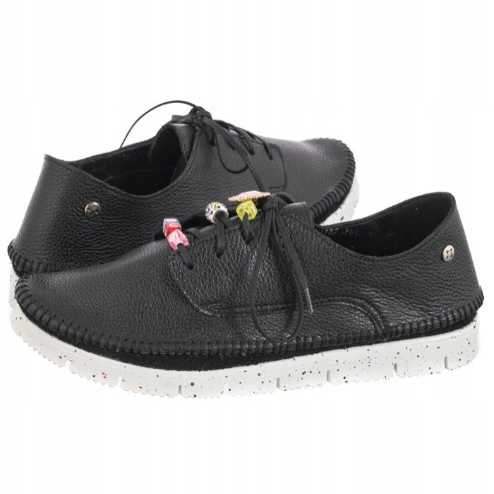 Boty Polobotky Kožené Dámské Maciejka Černé 06522-01