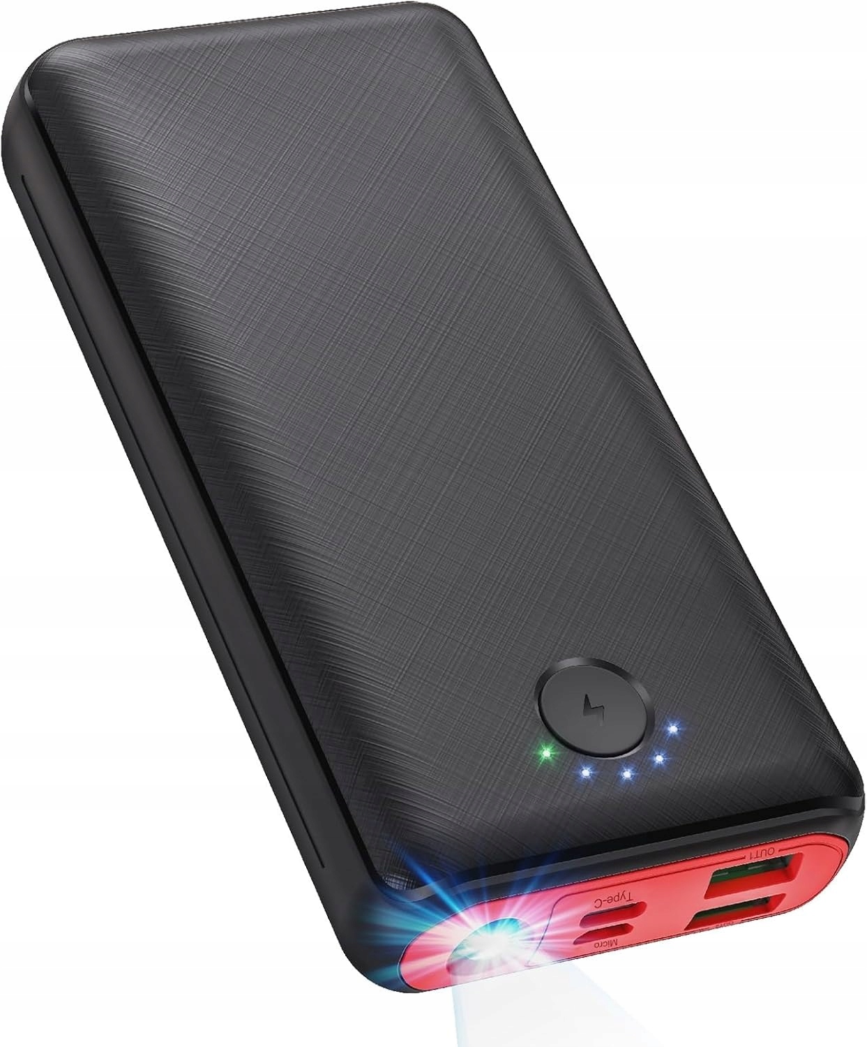 Powerbanka Přenosná Nabíječka Výkonná Jiga 30000MAH GW1 Usb-c Svítilna
