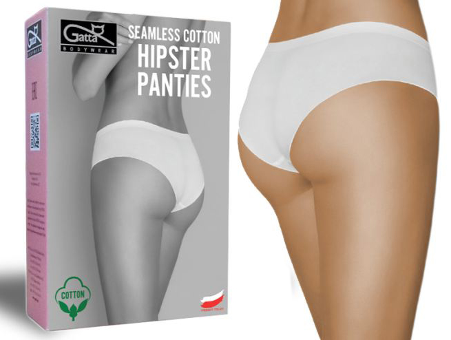 

Gatta majtki, figi Hipster Panties bawełna biały S
