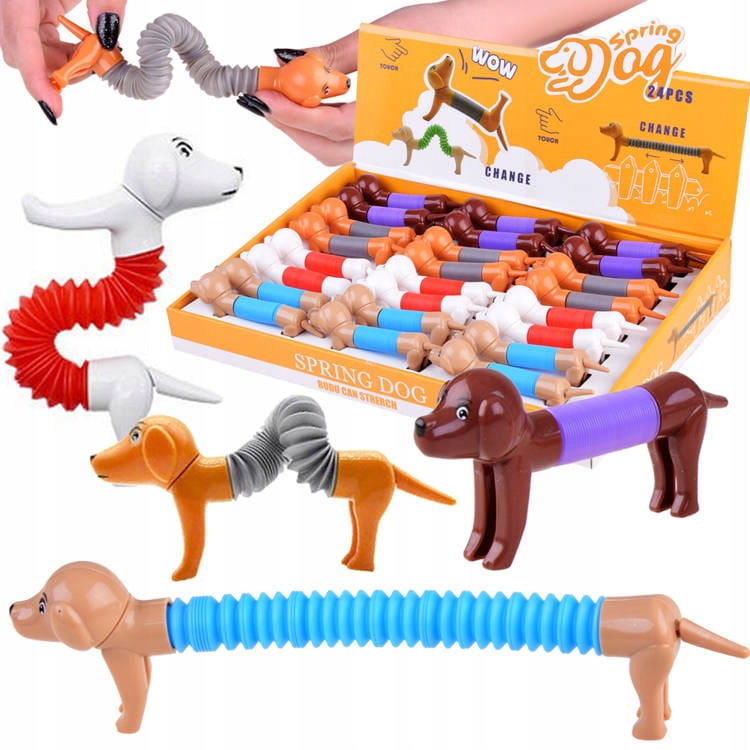 

Pies Piesek jamnik Pop Tube