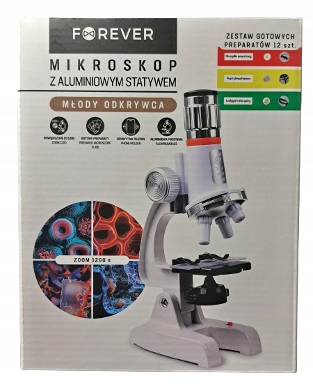 MIKROSKOP Z ALUMINIOWYM STATYWEM FOREVER EAN (GTIN) 5907457737969