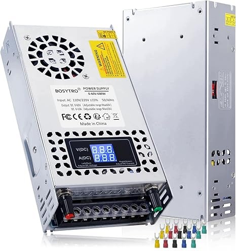 Napájací Zdroj Jednosmerného Prúdu 60 V, Výkon 600 W, Priemer 110 V/220 V, Menič