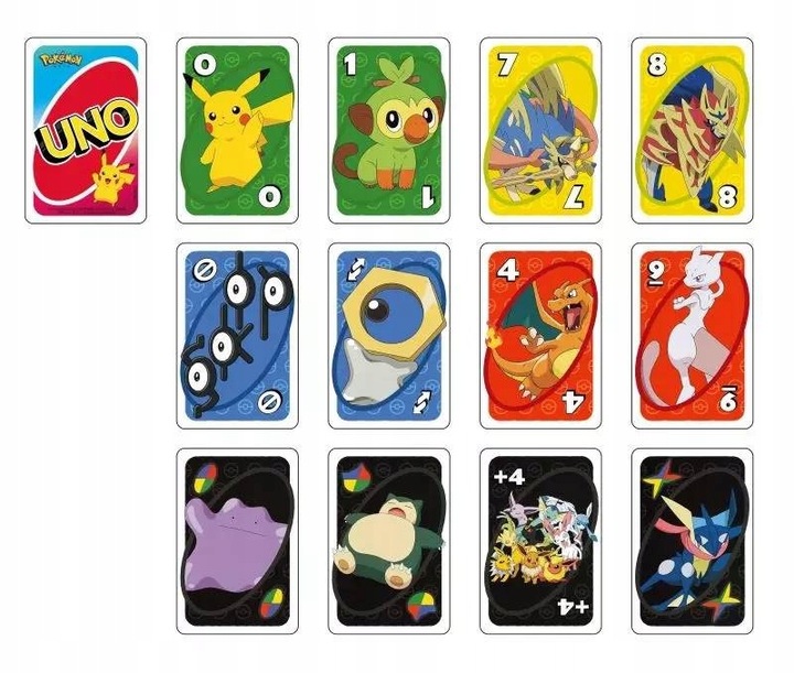 UNO POKEMON GRA KARCIANA ZESTAW KARTY DO GRY RODZINNA ZABAWA Wydawca inny