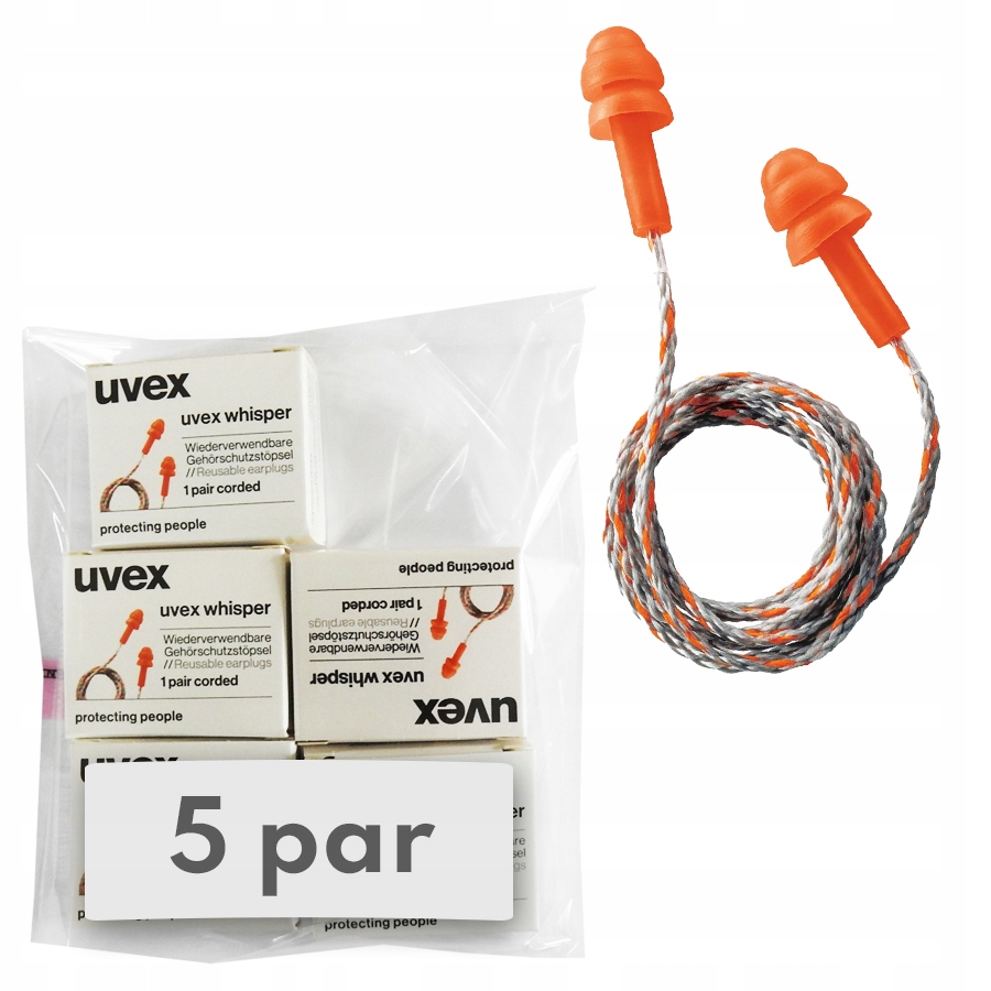 

Zatyczki do uszu Uvex Whisper Minibox -5 par
