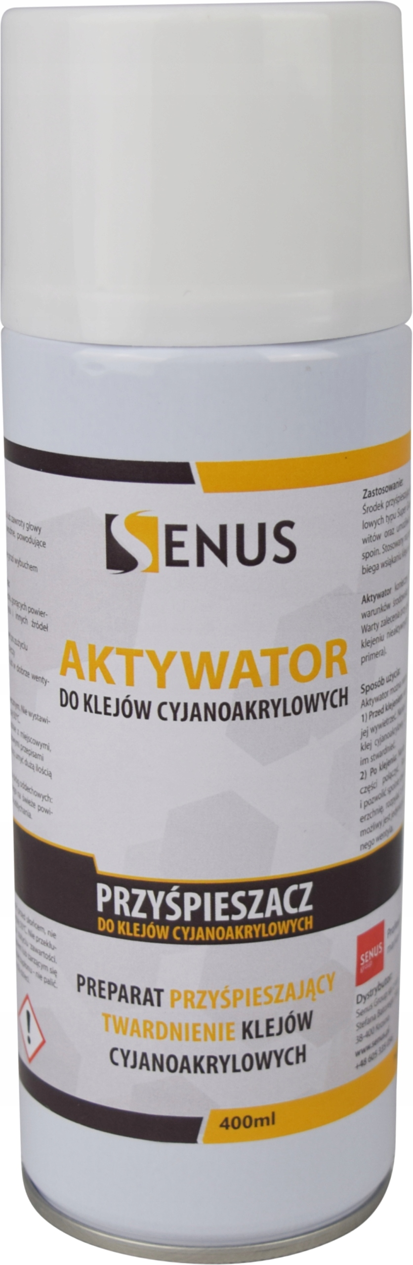 

Przyśpieszacz aktywator do klejów Ca 400ml Senus