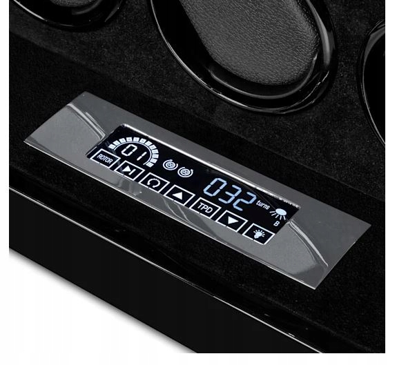 ROTOMAT CZARNY POŁYSK DREWNO NA ZEGARKI AUTOMATYCZNE SZKATUŁKA ETUI 12 Marka Klarstein