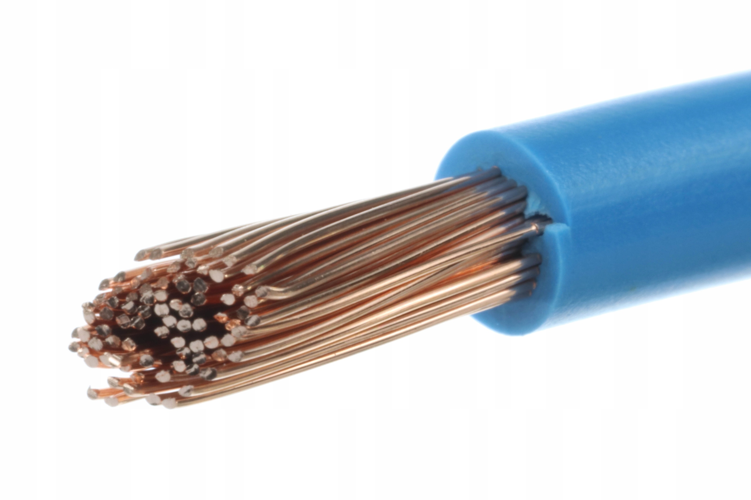 

Niebieski kabel LgY H07V-K 1x10 linka przewód 10mm