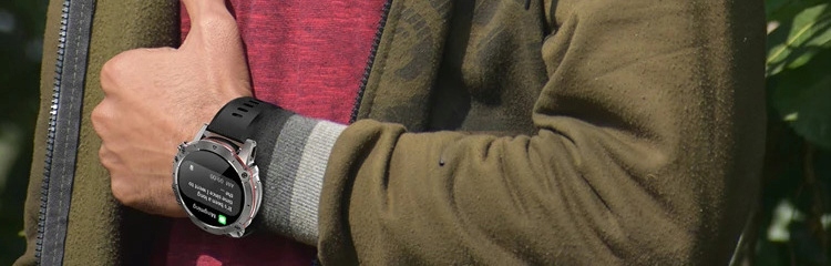 SMARTWATCH Rubicon LARGE BATTERY 400mAh - RECEIVING CALLS STEPS Wireless charging support no