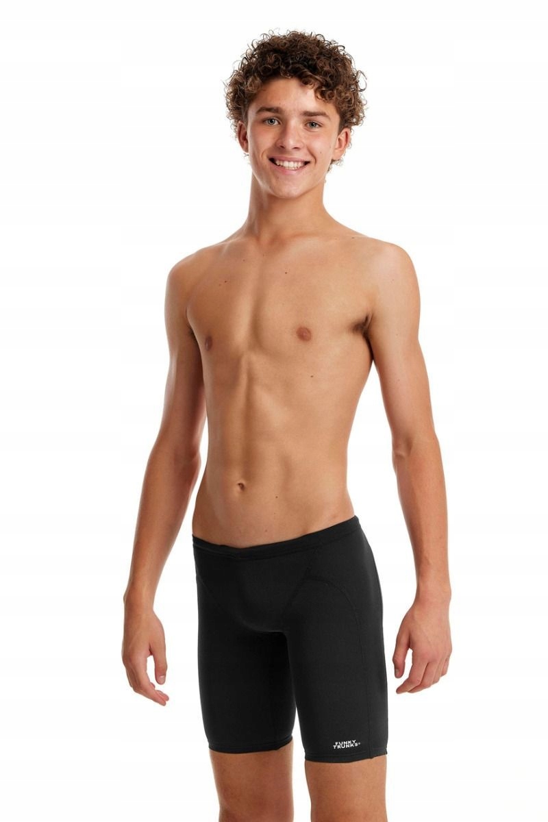 Chlapecké kraťasy do bazénu Funky Trunks Still Black 135-142 cm