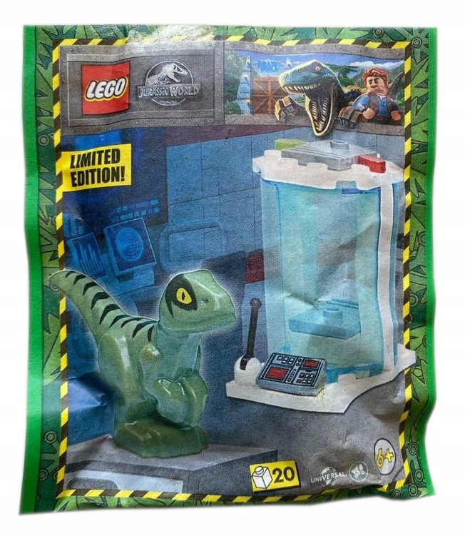 Zestaw Lego Jurassic World Minifigure Polybag Raptor with Incubator #122327