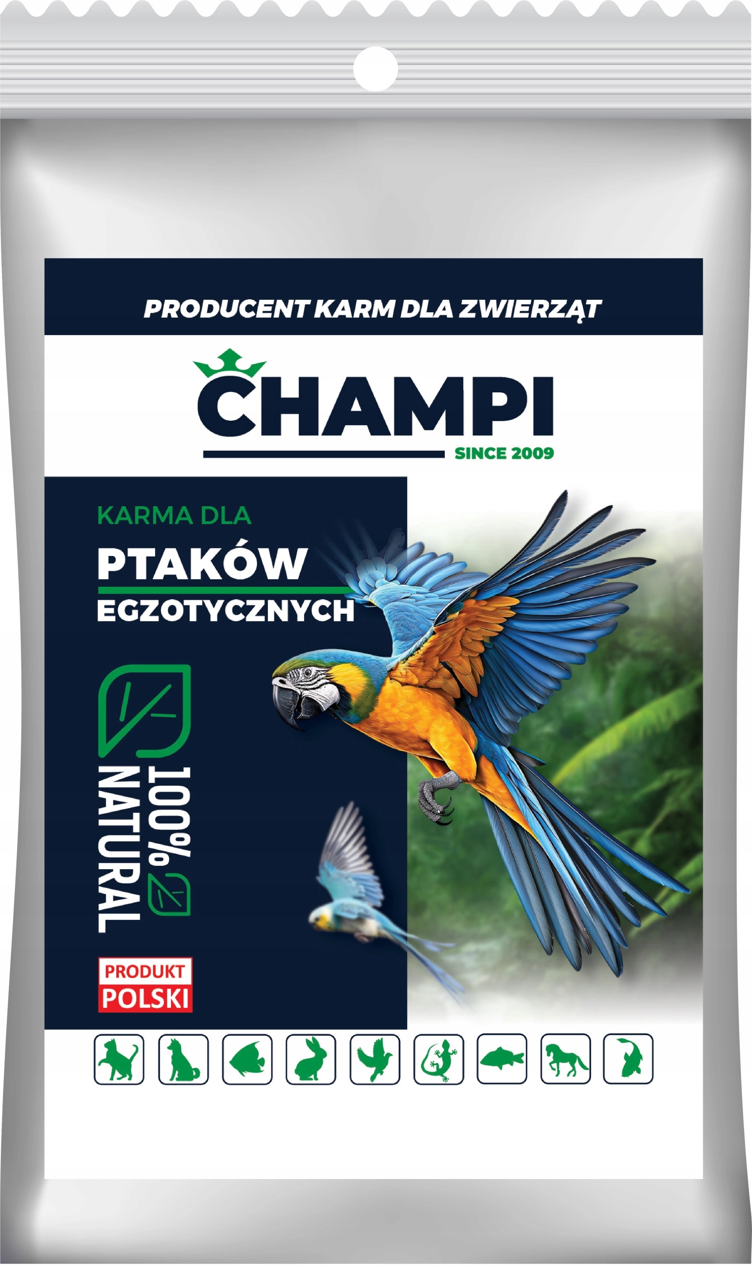 14kg Champi karma PREMIUM pokarm dla papug średnich Nimfy Waga produktu z opakowaniem jednostkowym 15 kg