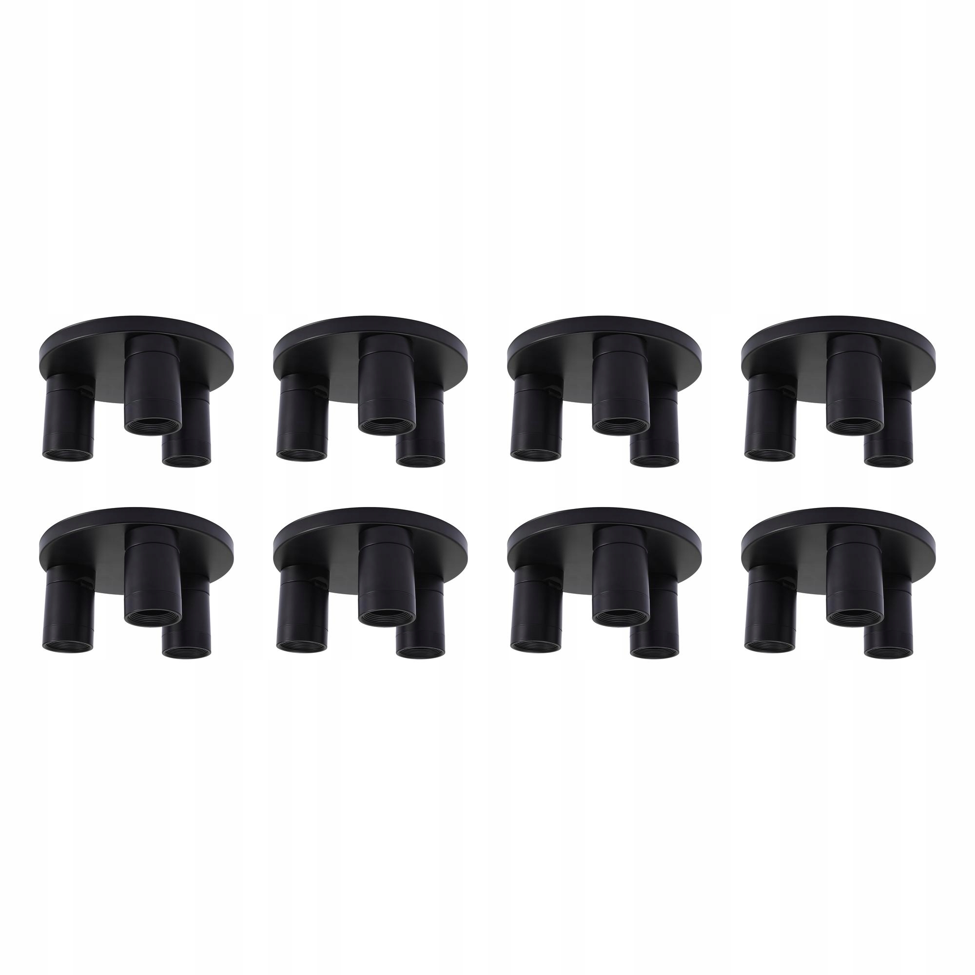 8 ks Nymane Stropní svítidlo, 3 reflektory – antracit