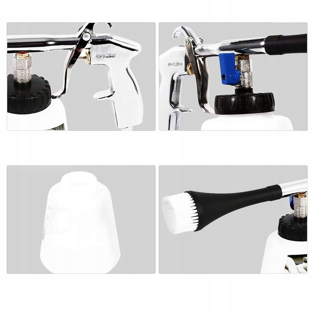 PISTOLET DO CZYSZCZENIA SPRĘŻONYM POWIETRZEM 1000ML PISTOLET DO MYCIA KOC Waga urządzenia 1 kg