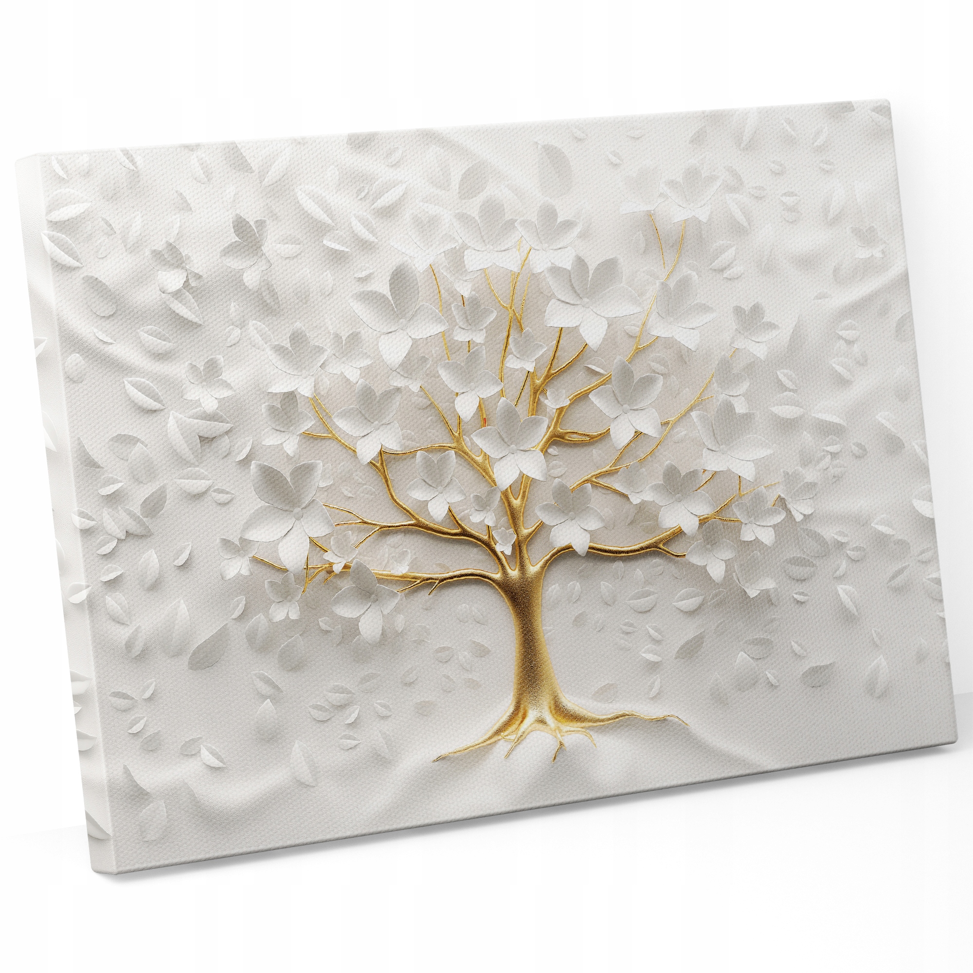 OBRAZ na płótnie DO SALONU DUŻY 120X80 WZORY ABSTRAKCJA ZŁOTO DRZEWO XL