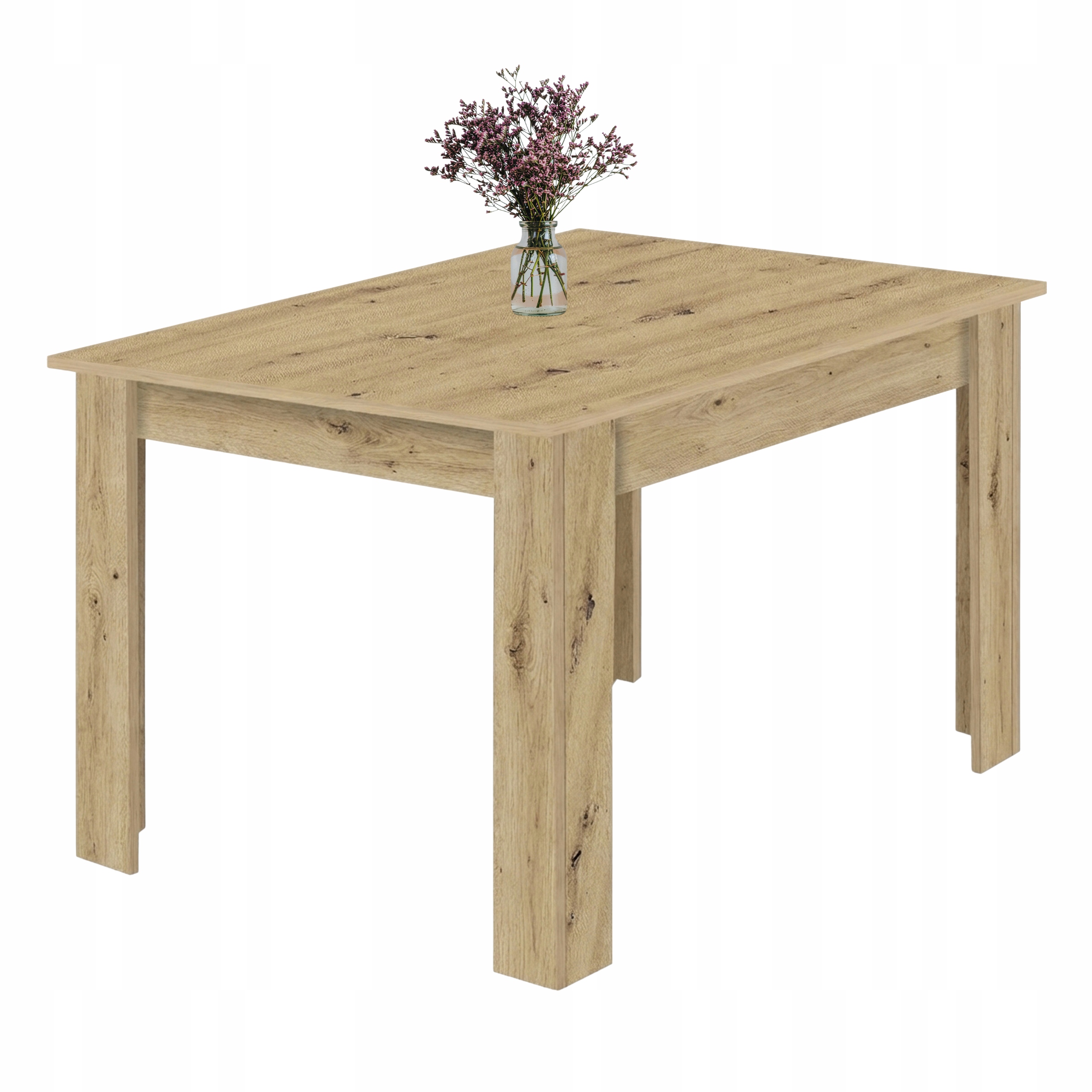 Stół do salonu jadalni Stół Kuchenny Solidny Nowoczesny 120x80 Dąb Artisan