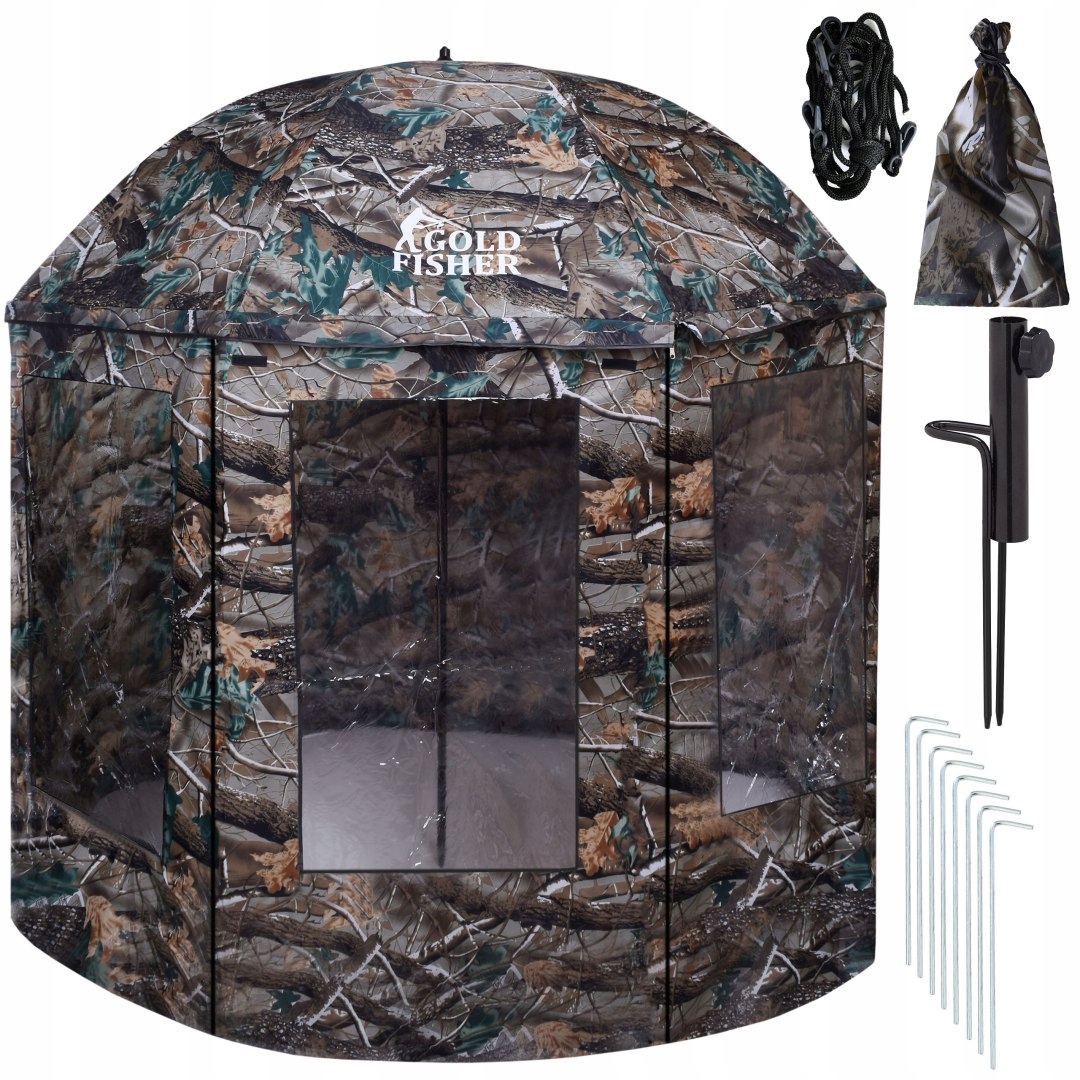 Parasol Wędkarski Namiot Z Osłoną Jukon Maskujący