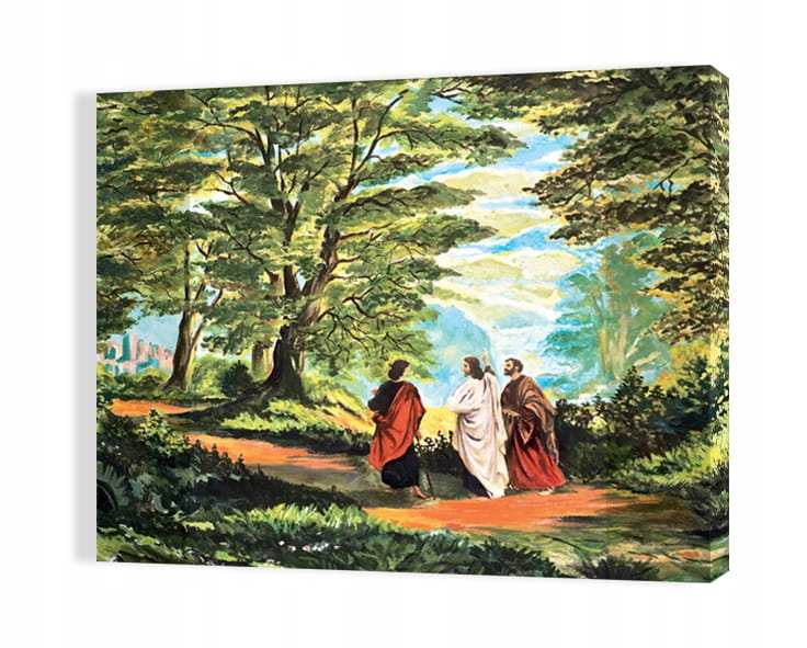 OBRAZ NA PŁÓTNIE 50x70 UCZNIOWIE Z EMAUS