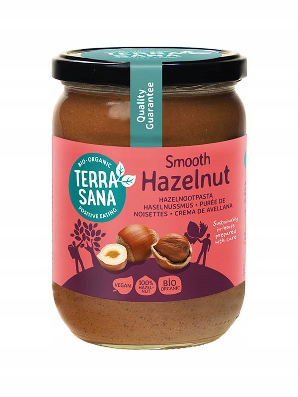 Levně Terrasana krém z pražených lískových oříšků bio 500 g