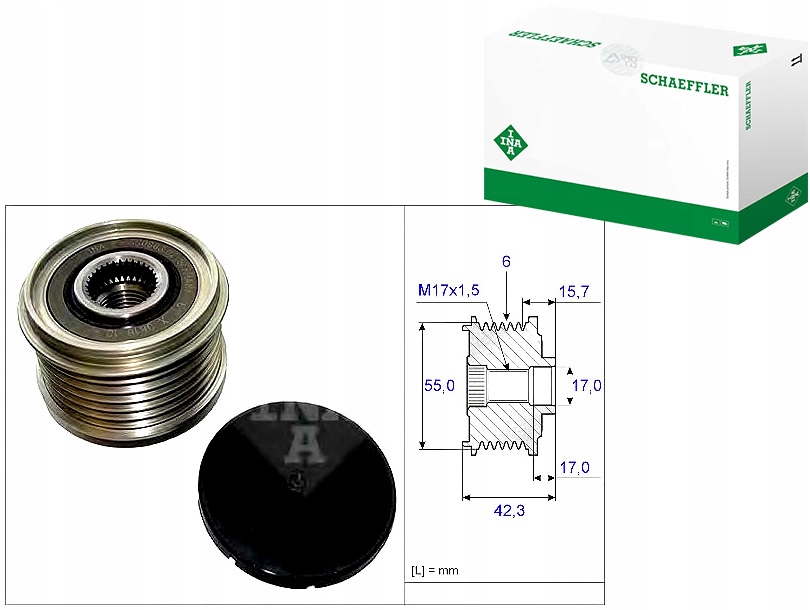 INA535 0154 10 Pásové Kolo Alternátoru Renault Asistent řidiče #33
