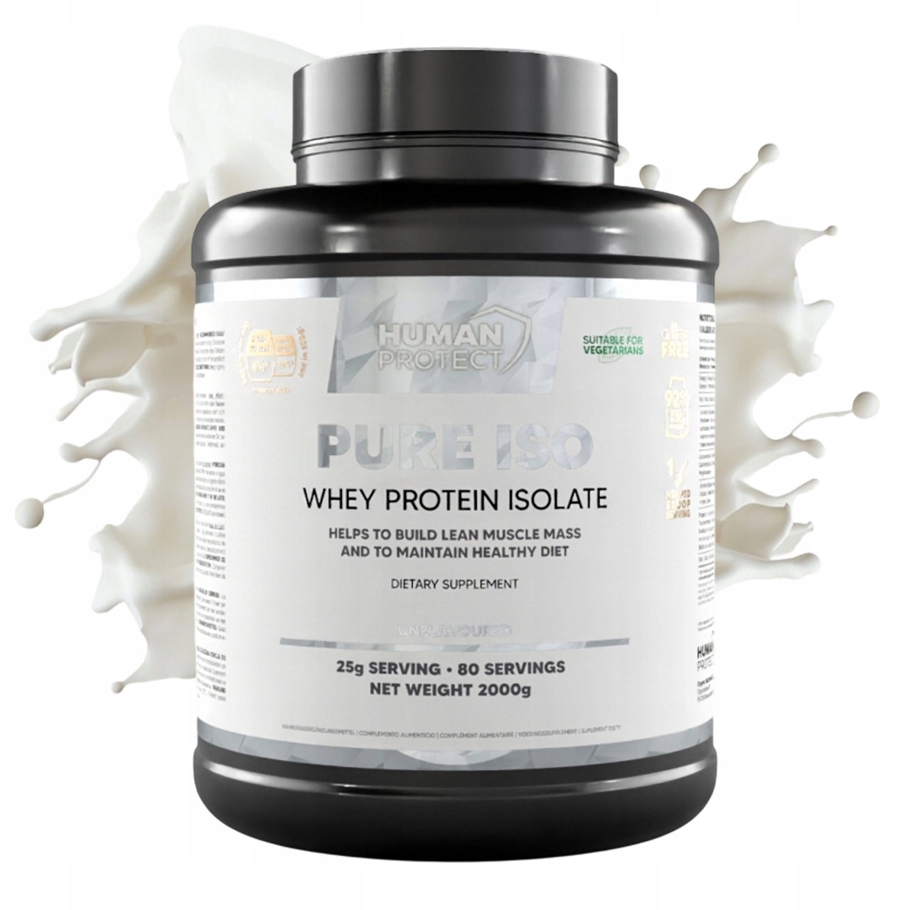 Human Protect Pure Iso 2KG Proteinový Izolát – Přírodní