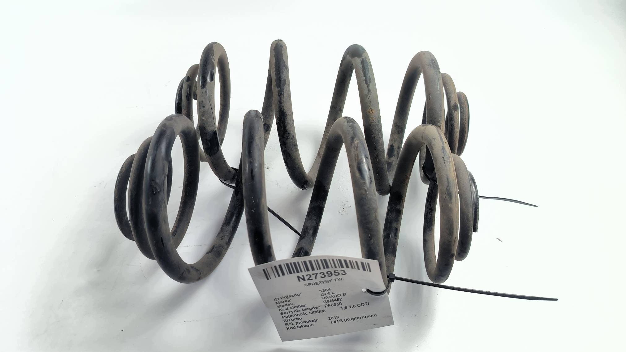 springs rear part OPEL VIVARO B