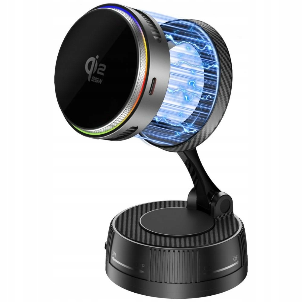 Stacja ładująca bezprzewodowa 4smarts 25W Qi2 do MagSafe Rgb 360° mocna