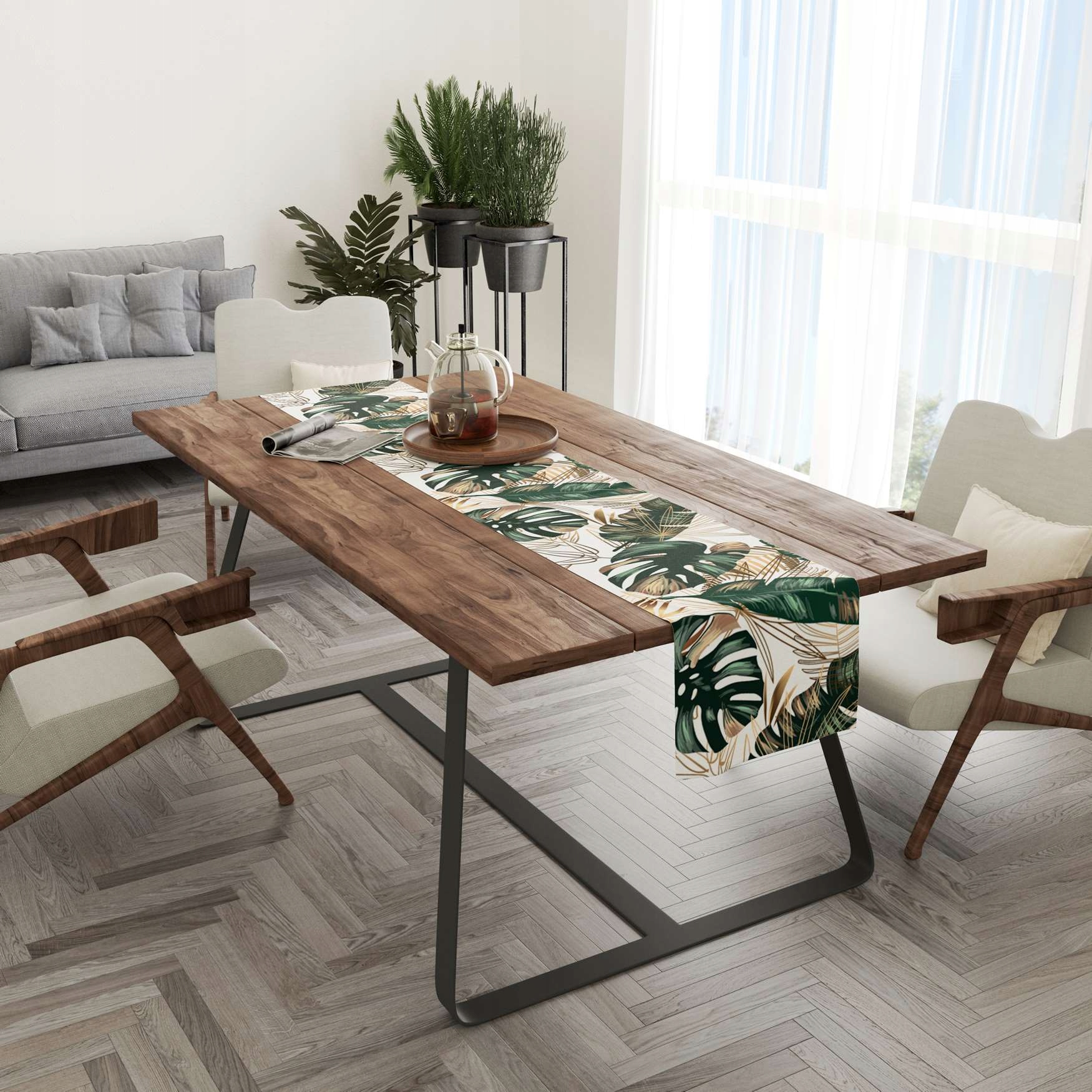 BIEŻNIK OBRUS NA STÓŁ MATOWY GŁADKI 40x180 050 Materiał wykonania poliester