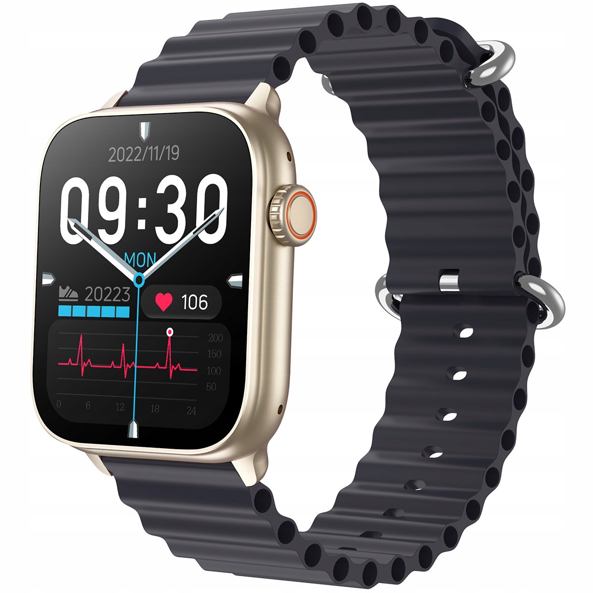 Dámské Chytré Hodinky hodinky Hagen HC63.115.534 černé