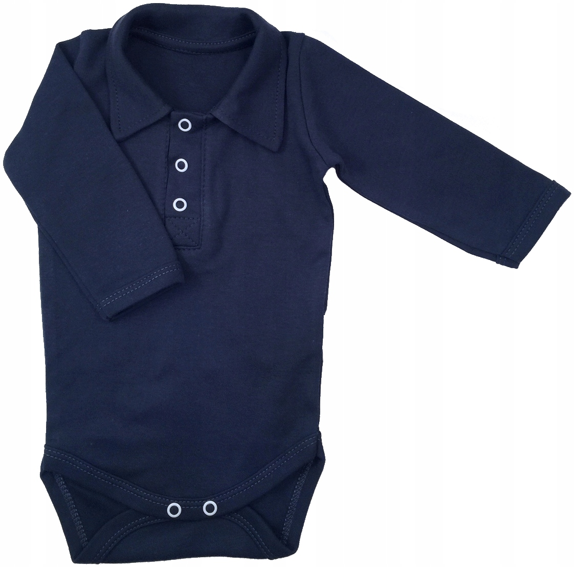 

Body granatowe polo z kołnierzykiem 86 cm +12m