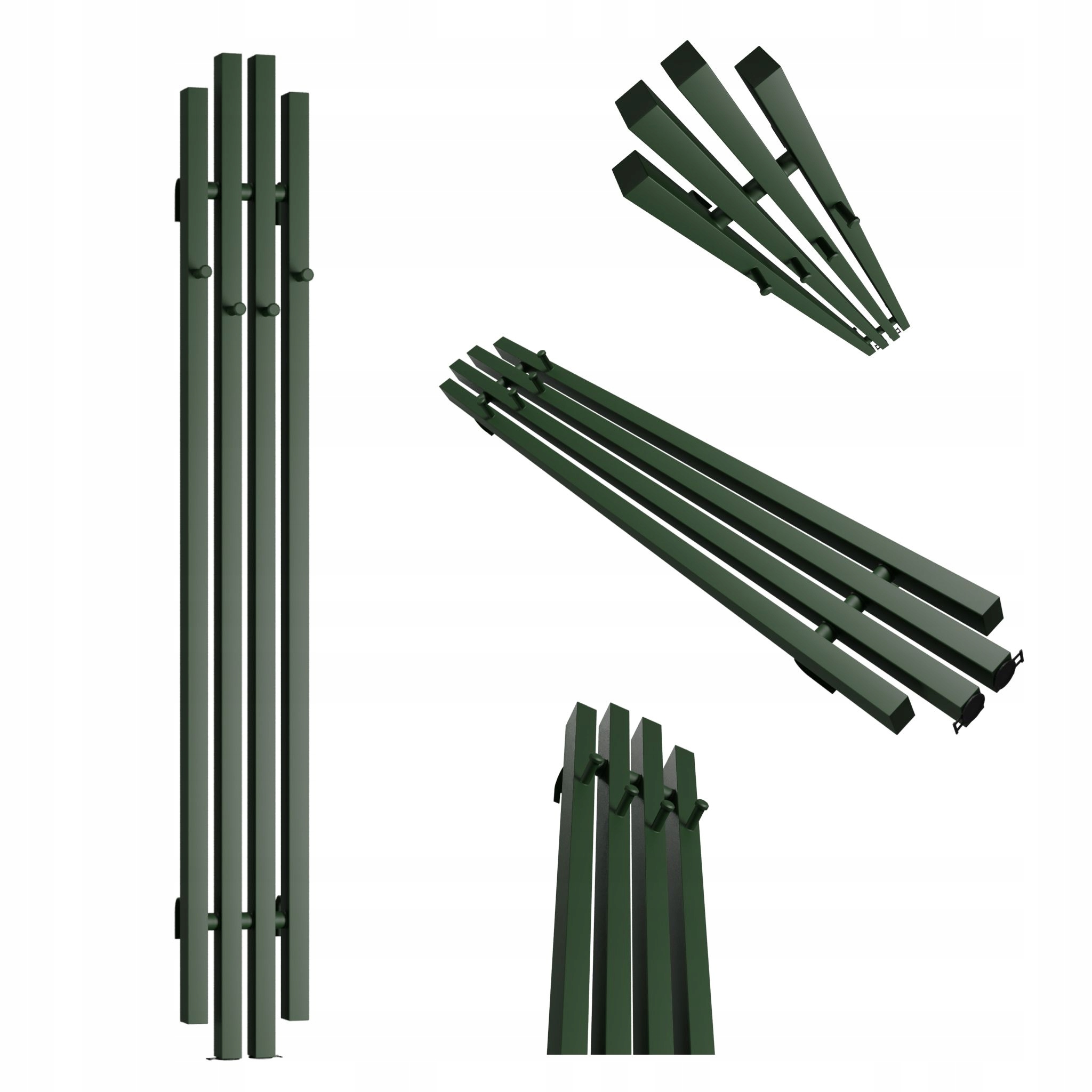 Dekorativní radiátor Bigben Hook 180x18 zelený