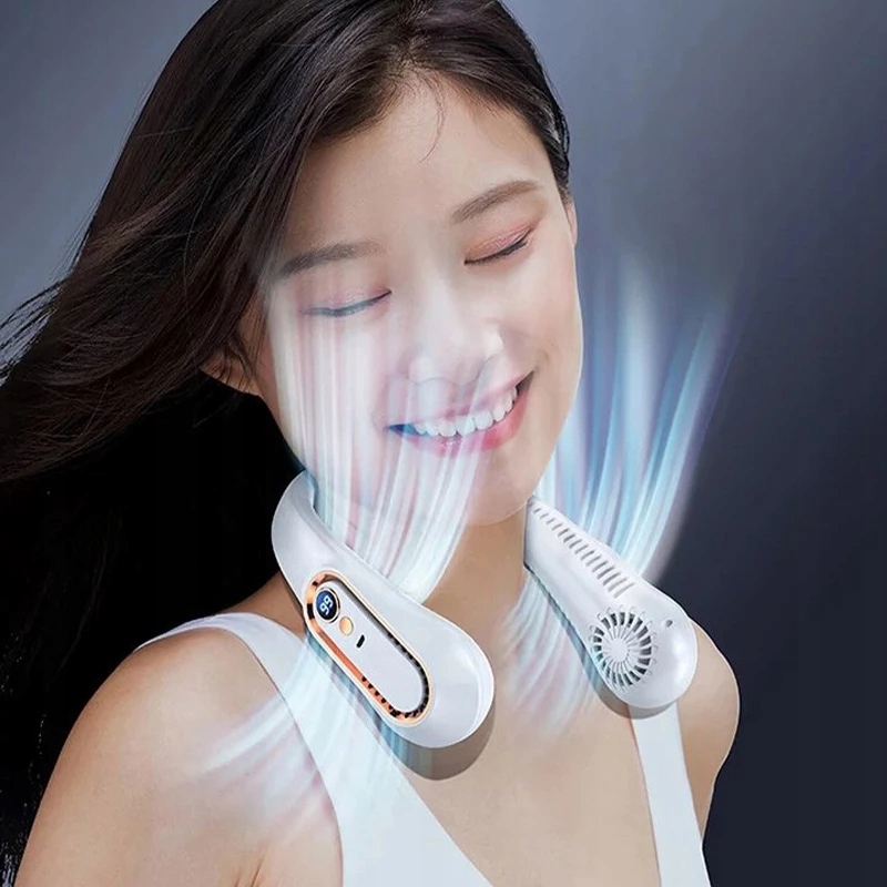 WENTYLATOR NA SZYJE WIATRACZEK MINI PRZENOŚNY LEKKI 5 PRĘDKOŚCI USB Funkcje inne