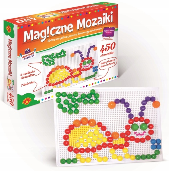 

Magiczne Mozaiki 450 el Wpinanka Mozaika Alexander